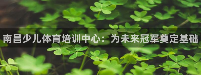 欧陆娱乐提现多久到账：南昌少儿体育培训中心：为未来冠