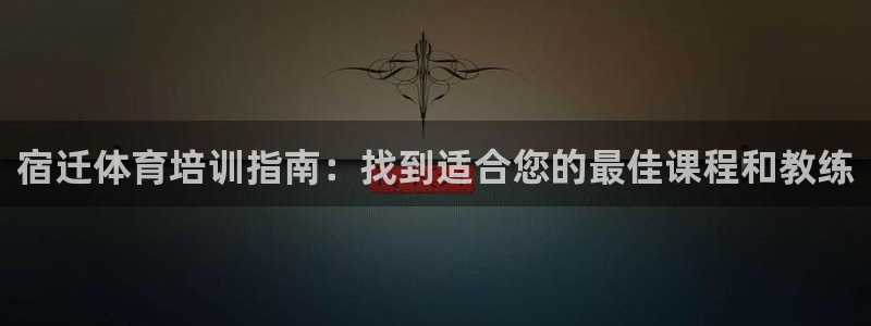 欧陆娱乐代理多少个点位可以赚钱：宿迁体育培训指南：找