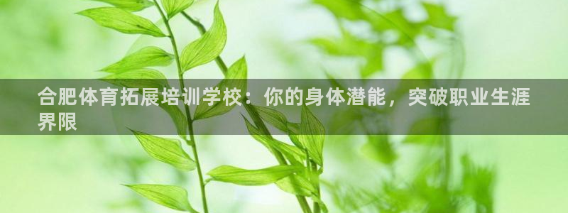 欧陆娱乐怎么注册会员账号啊：合肥体育拓展培训学校：你的身体潜