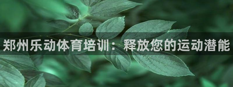 欧陆娱乐登陆官网网址：郑州乐动体育培训：释放您的运动