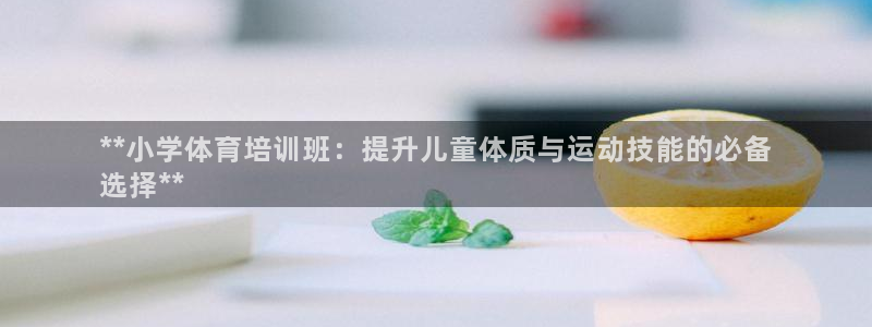 欧陆娱乐挂机项目有哪些：**小学体育培训班：提升儿童